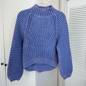 Free People Purple Knit Sweater S